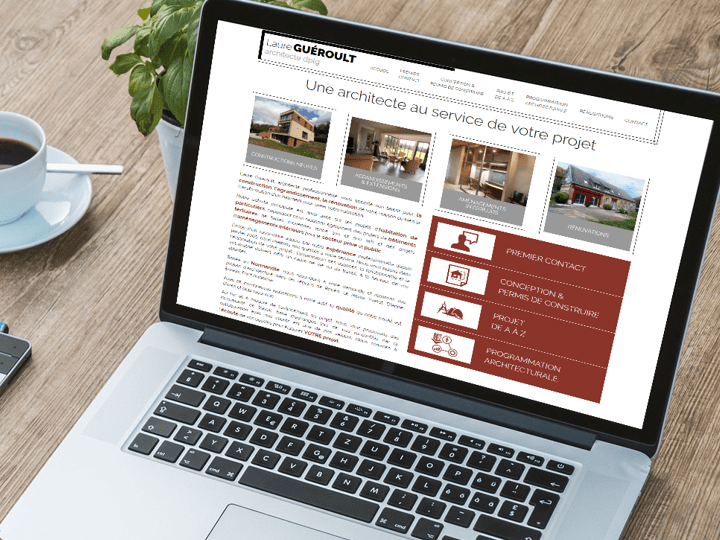 Développement site web Laure Gueroult architecte