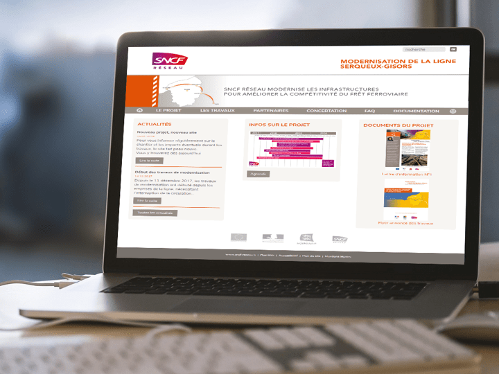 Développement application web SNCF Réseau ligne Serqueux-Gisors